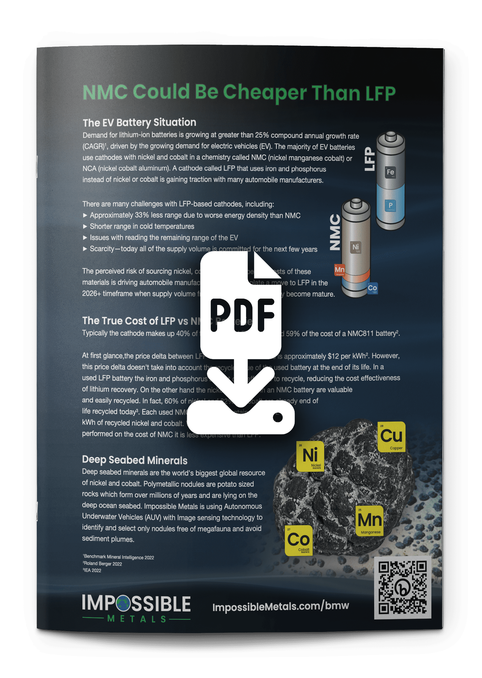 NMC Could Be Cheaper Than LFP - Impossible Metals (free download)